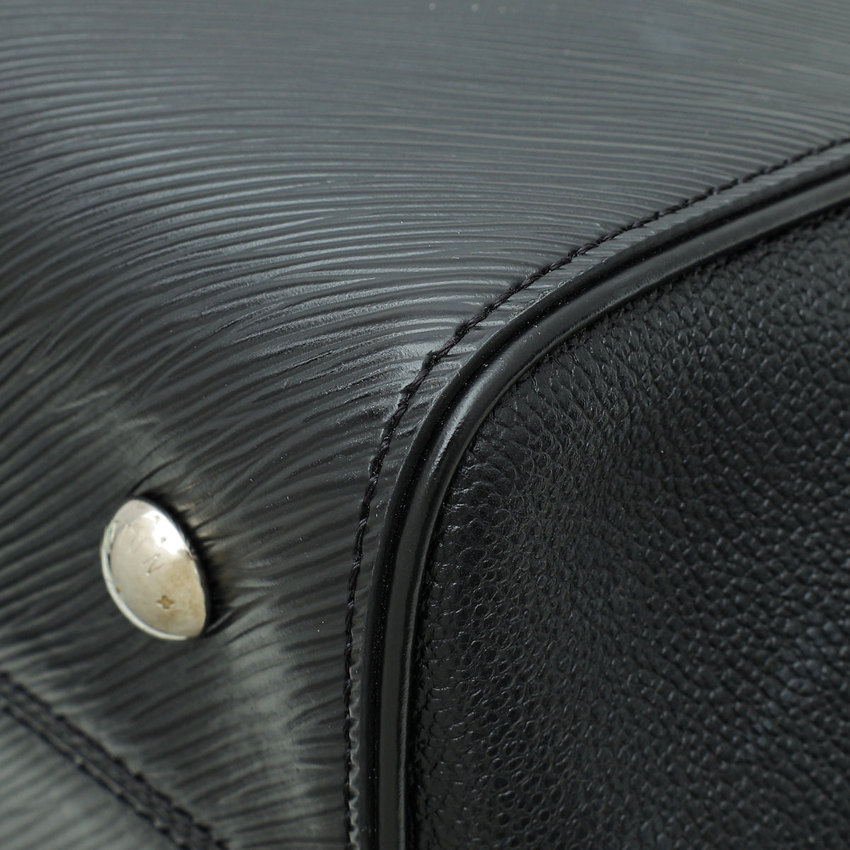 Louis Vuitton Black Grenelle MM Tote Bag