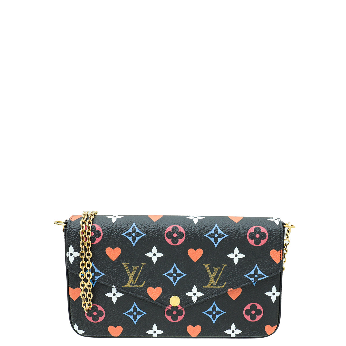 Louis Vuitton Black Multicolor Game On Felicie Pochette-Louis Vuitton-THE CLOSET