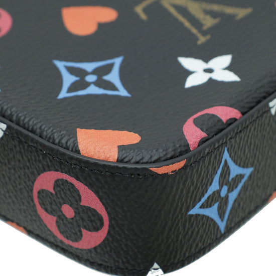 Louis Vuitton Black Multicolor Game On Felicie Pochette