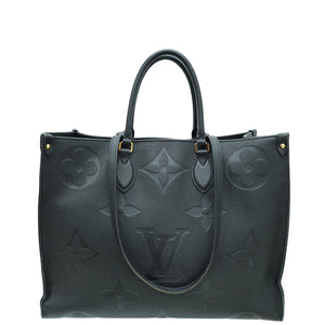 حقيبة لويس فويتون سوداء Monogram Empreinte Onthego GM 