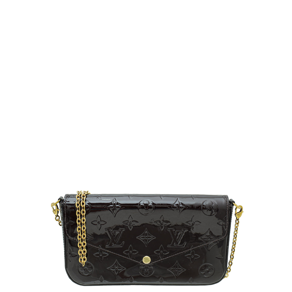 Louis Vuitton Amarante Monogram Vernis Pochette Felicie Bag – The