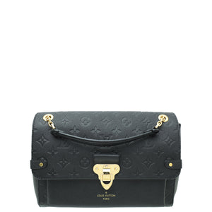 Louis Vuitton Black Monogram Empreinte Vavin MM Bag