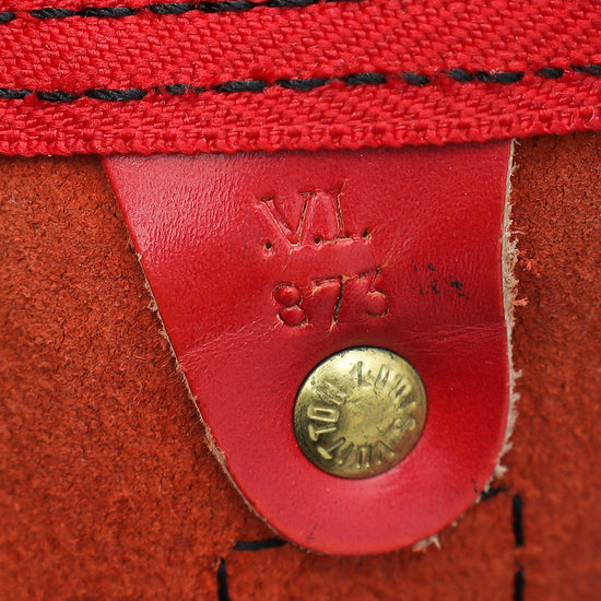 Louis Vuitton Red Keepall 55 Bag