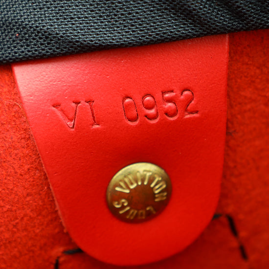Louis Vuitton Red Speedy 25 Bag