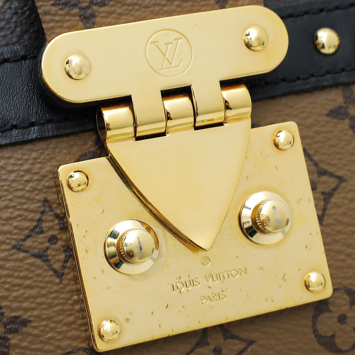 Louis Vuitton Monogram Bicolor Reverse Trunk Clutch Bag