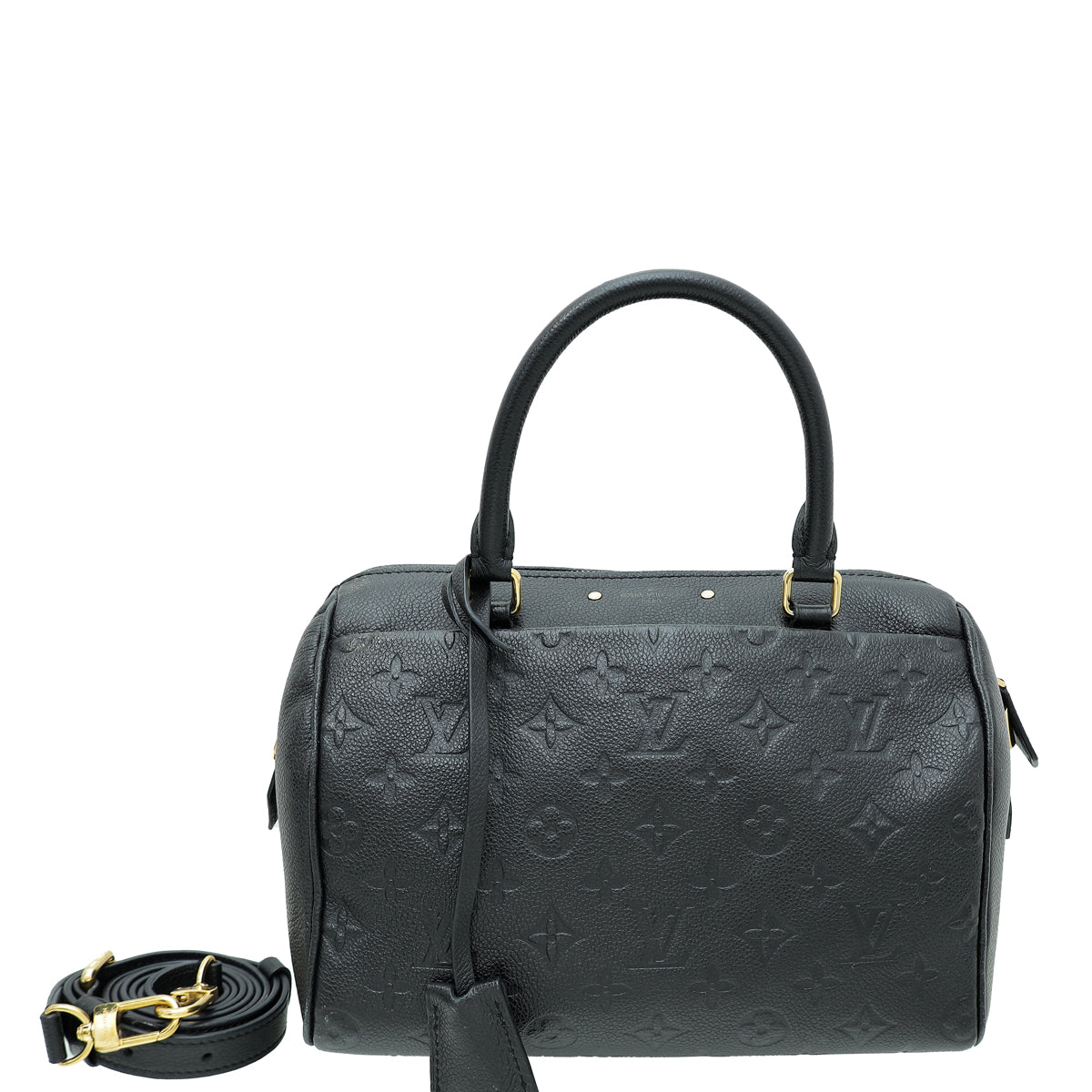Louis Vuitton Noir Monogram Empreinte Speedy Bandouliere 25 Bag-Louis Vuitton-THE CLOSET