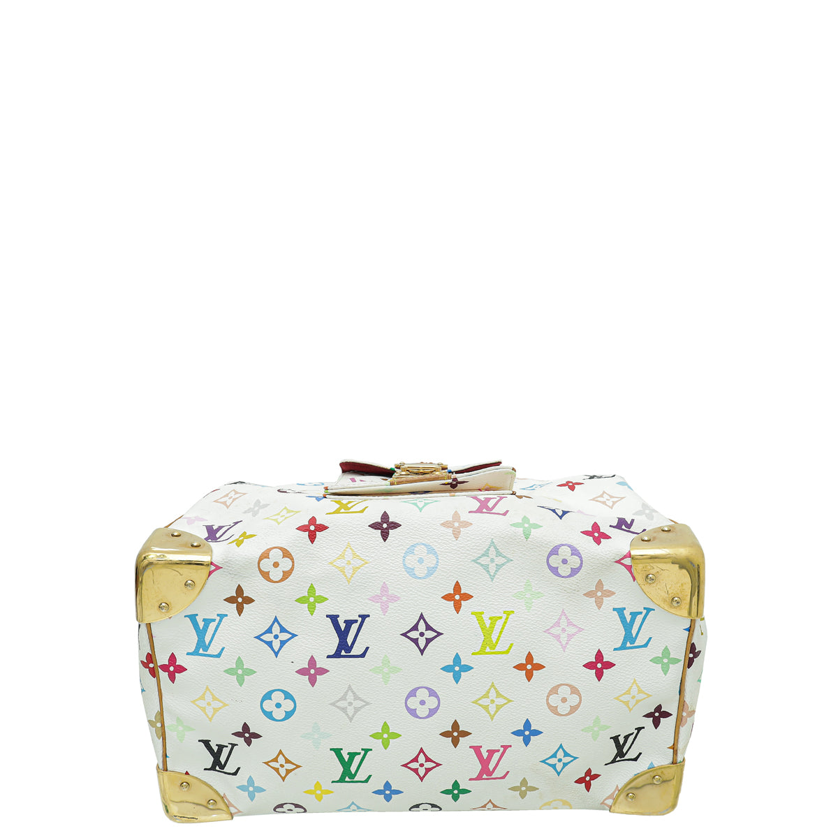 Louis Vuitton Monogram White Multicolor Speedy 30 Bag