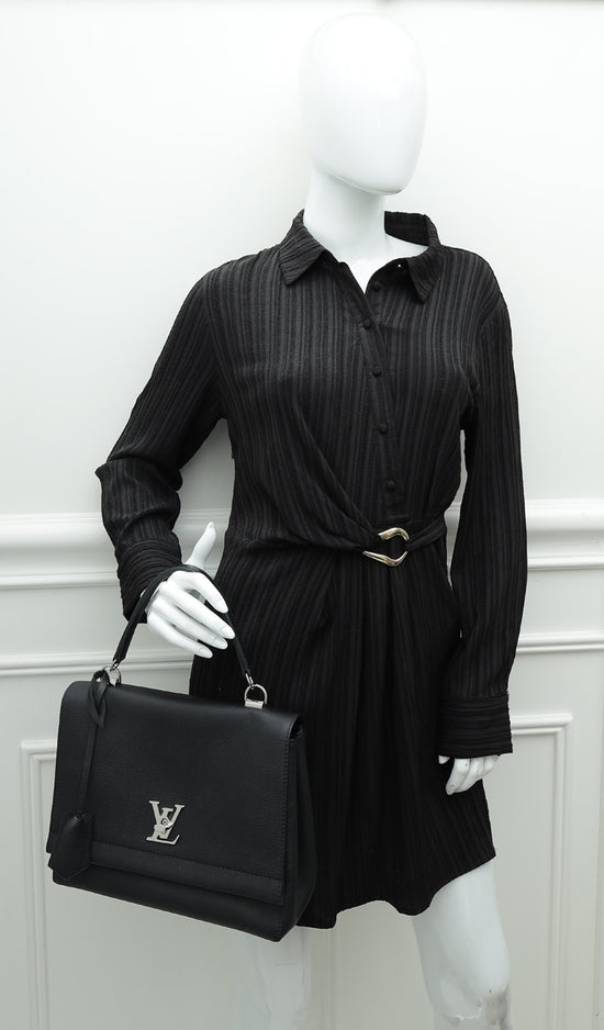 Louis Vuitton Black Lockme II Top Handle Bag