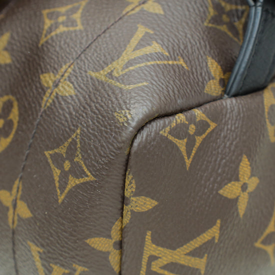 Louis Vuitton Monogram Black Palm Spring MM BackPack Bag