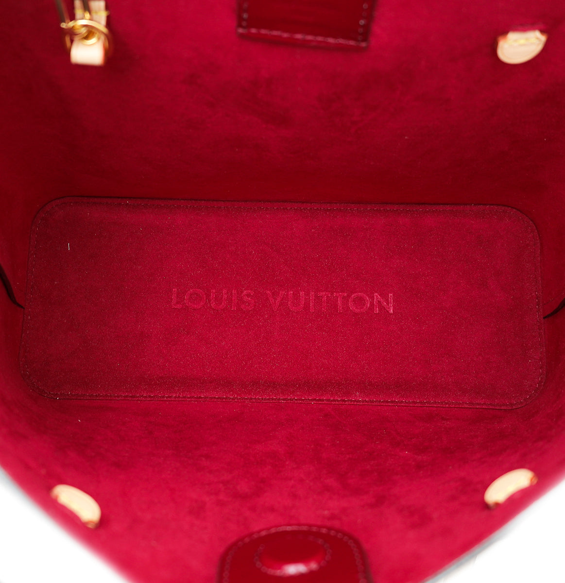Louis Vuitton Magneta Monogram Vernis Long Peach PM Bag