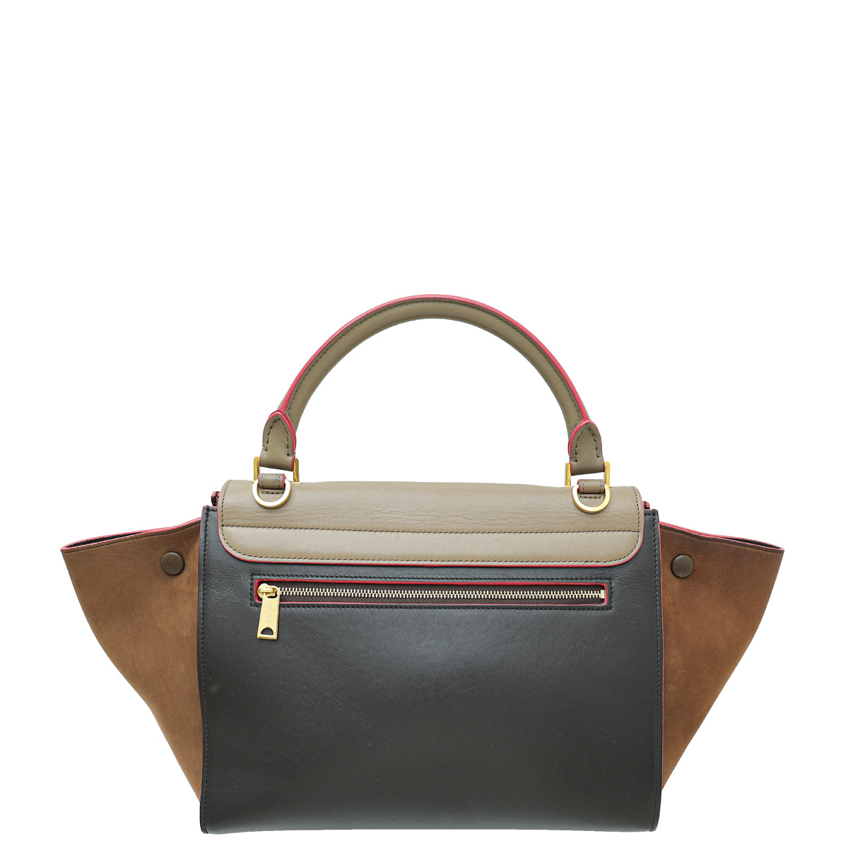 Celine Multicolor Brown Trapeze Medium Bag-Celine-THE CLOSET