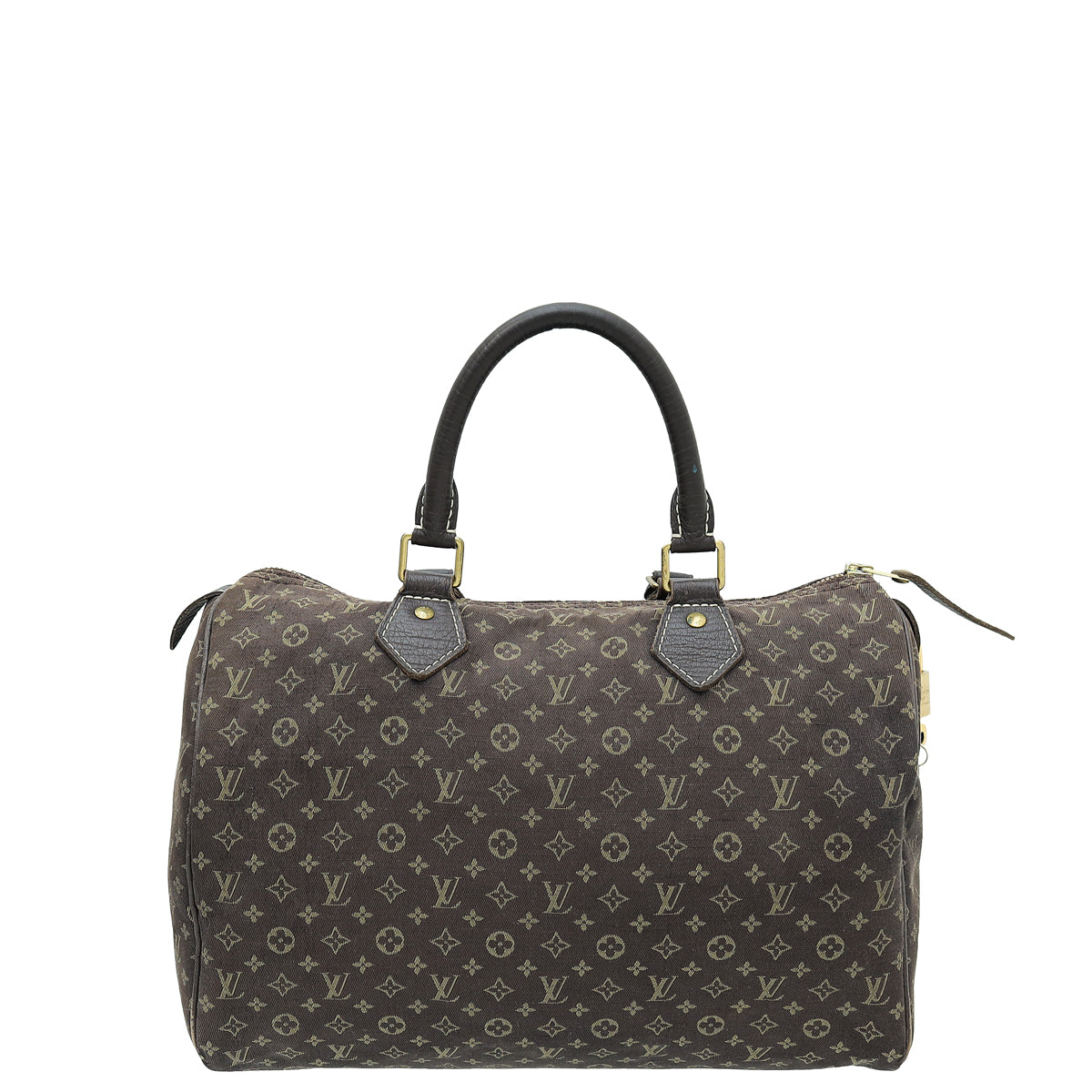 Louis Vuitton Brown Monogram Mini Lin Speedy 30 Bag – The Closet