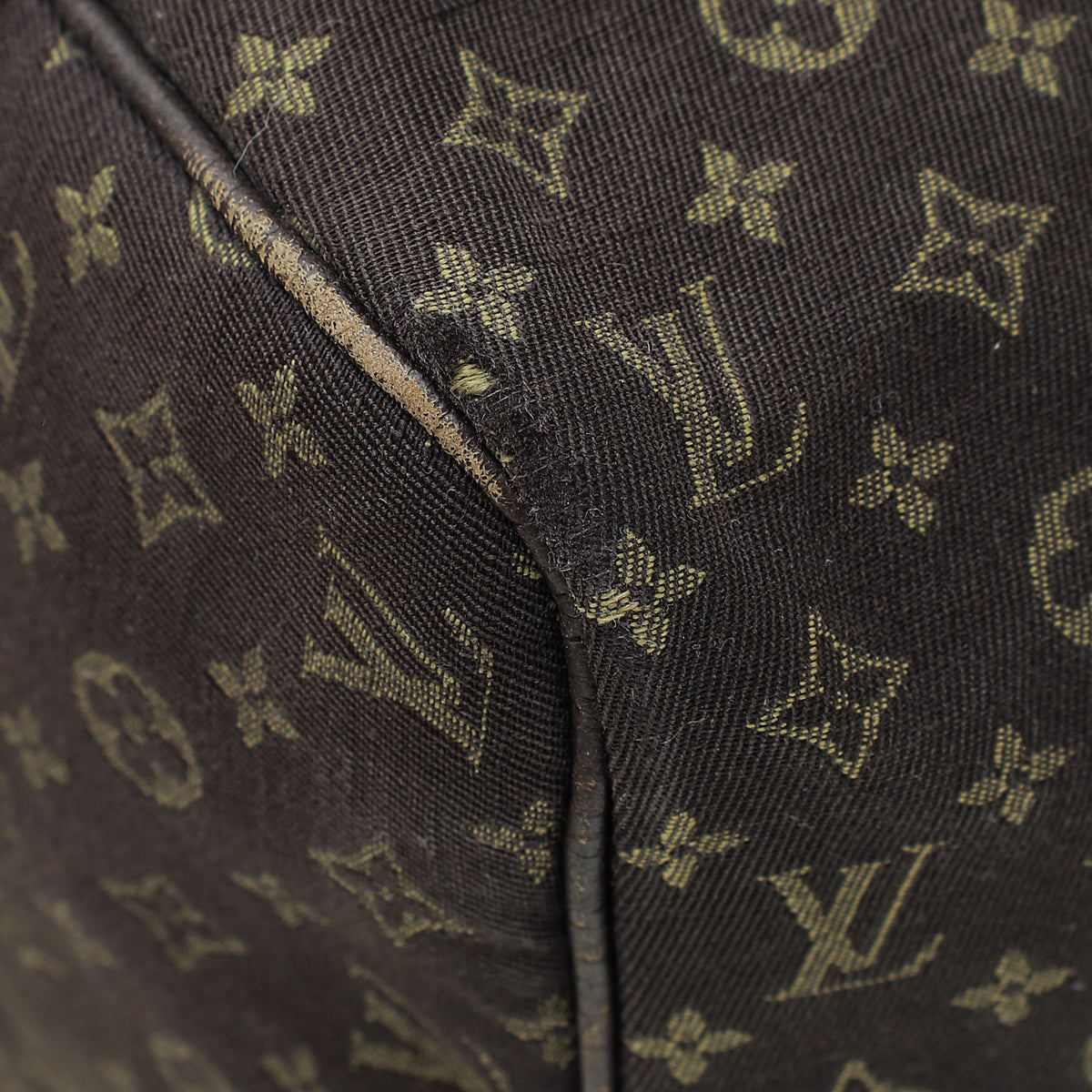 Louis Vuitton Brown Monogram Mini Lin Speedy 30 Bag