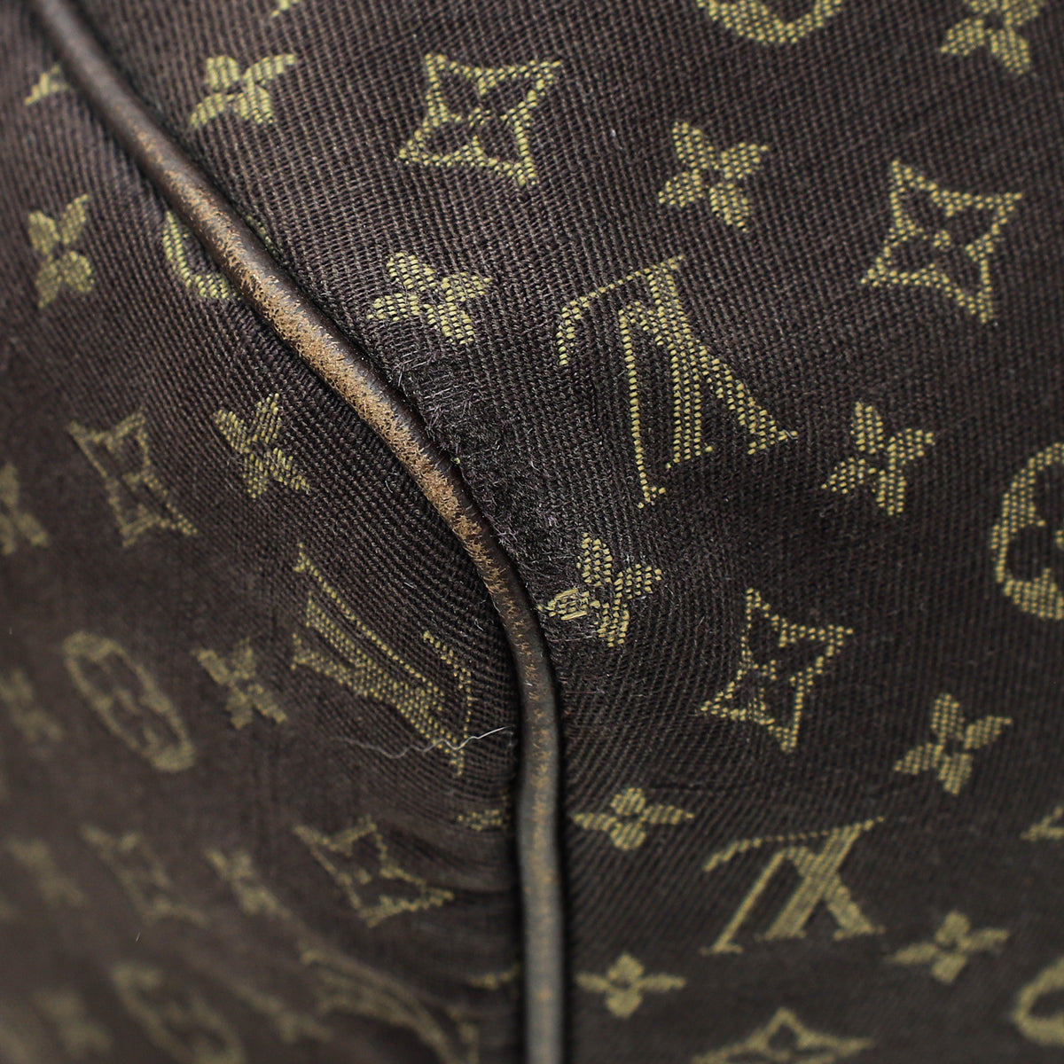 Louis Vuitton Brown Monogram Mini Lin Speedy 30 Bag