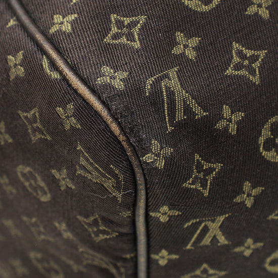 Louis Vuitton Brown Monogram Mini Lin Speedy 30 Bag