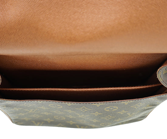 Louis Vuitton Cartouchiere GM Monogram Canvas Brown Leather ref.249352 -  Joli Closet