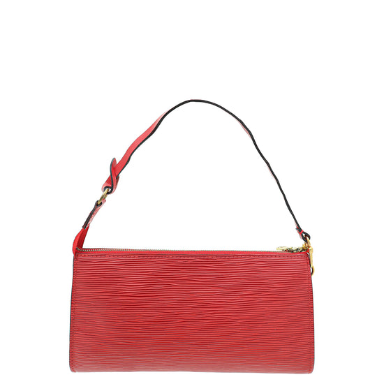 Louis Vuitton Red Pochette 24 Accessories Bag