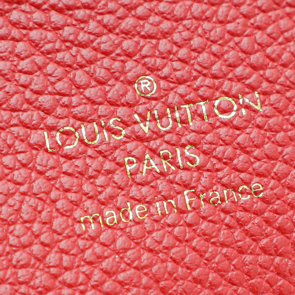 Louis Vuitton Red Monogram Empreinte Saint Germain Pochette With Chain ...