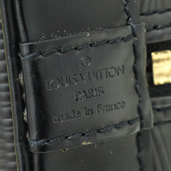 Louis Vuitton Noir Alma PM Bag