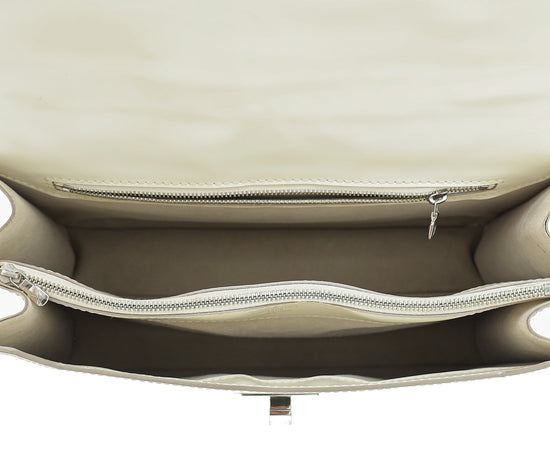Louis Vuitton White Sevigne GM Bag