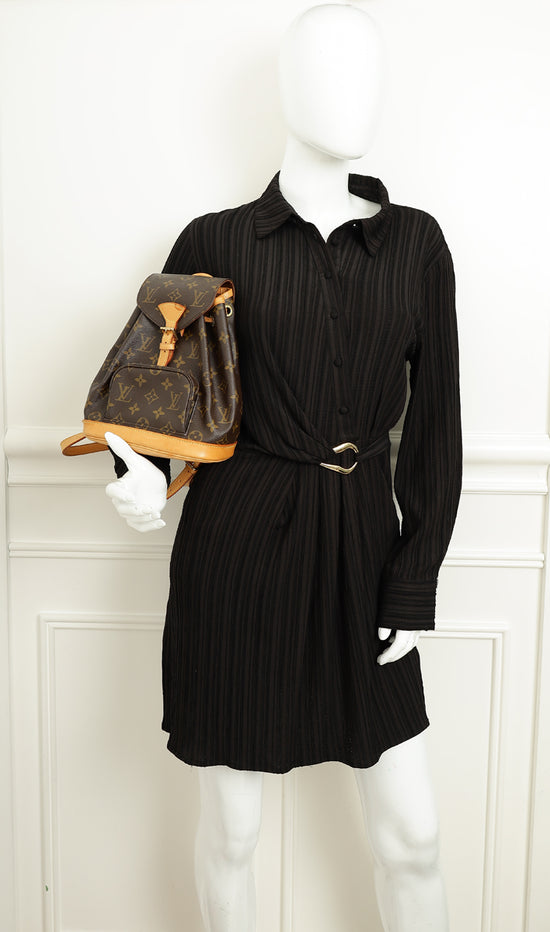 Louis Vuitton Brown Monogram Montsouris Backpack PM Bag-Louis Vuitton-THE CLOSET