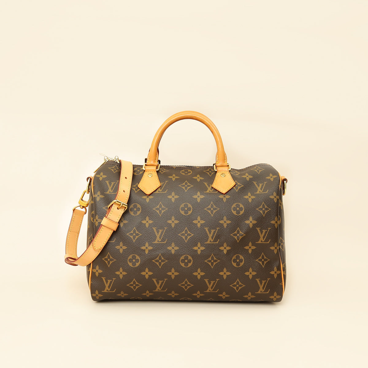Louis Vuitton Brown Monogram Speedy Bandouliere 30 Bag-Louis Vuitton-THE CLOSET