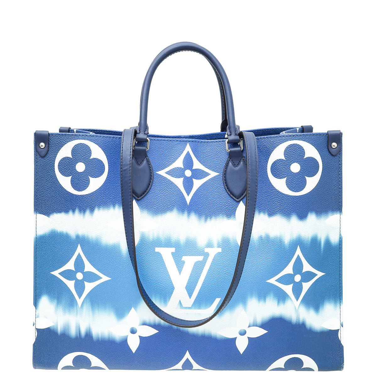 Louis Vuitton Blue Monogram Giant Escale Onthego GM Bag-Louis Vuitton-THE CLOSET