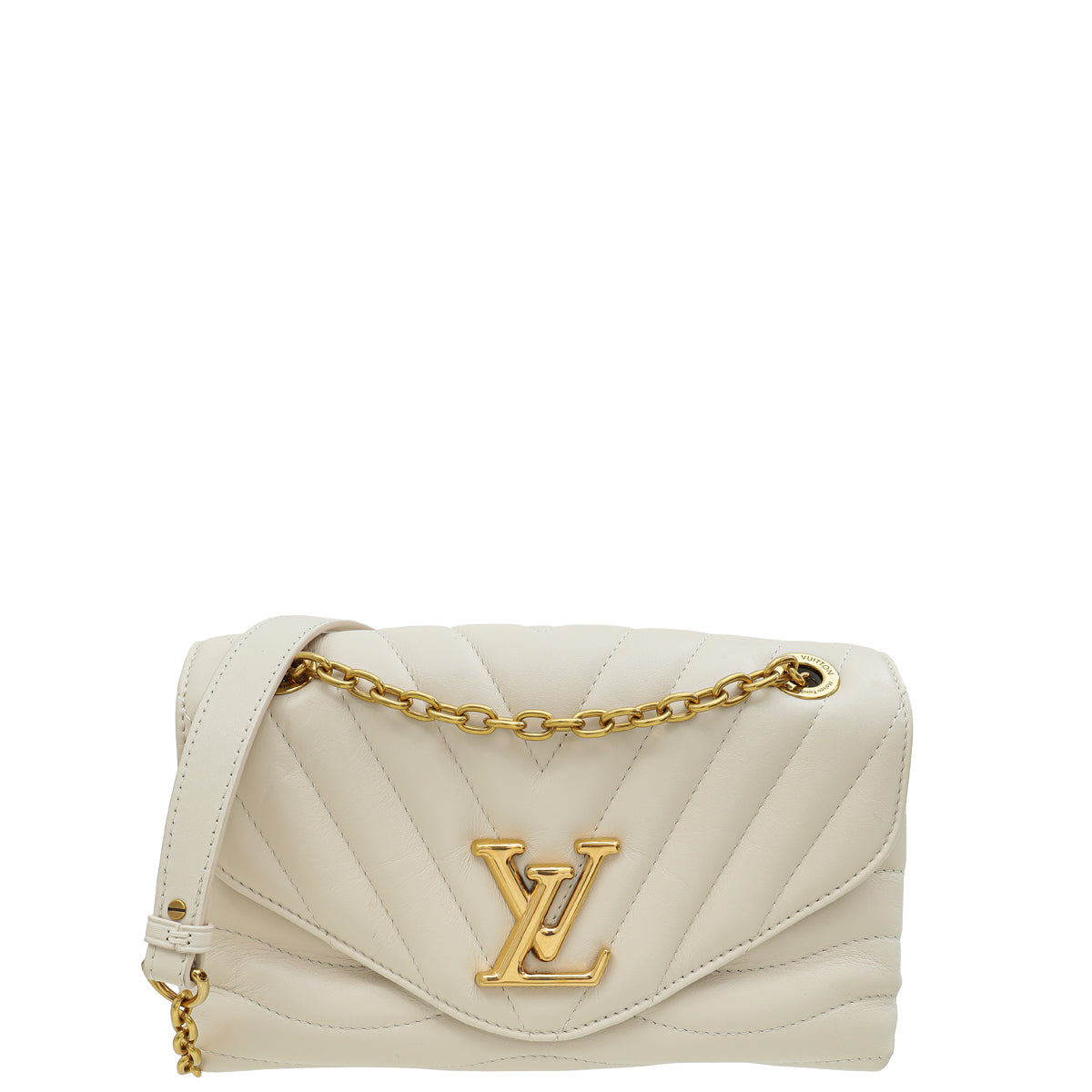Louis Vuitton Ivory New Wave Flap Chain MM Bag-Louis Vuitton-THE CLOSET