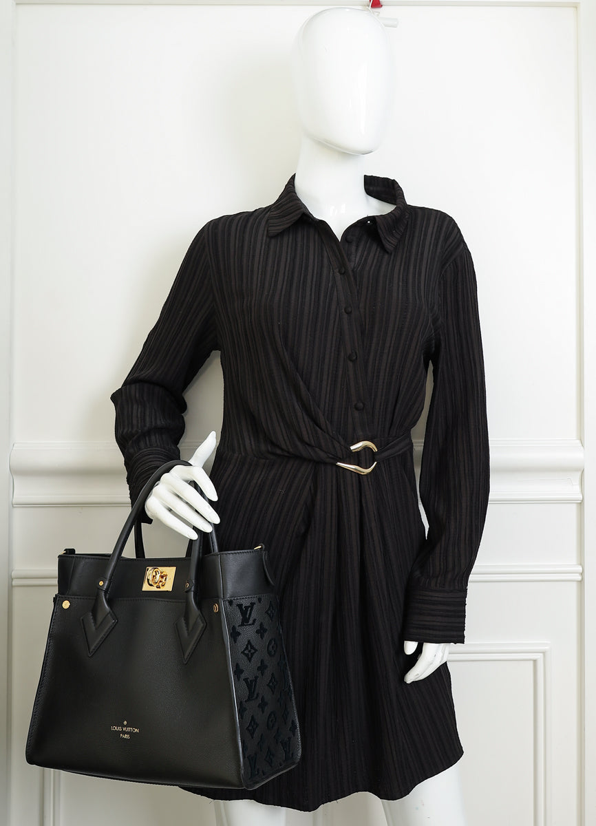 Louis Vuitton Black Monogram Tufting On My Side Bag