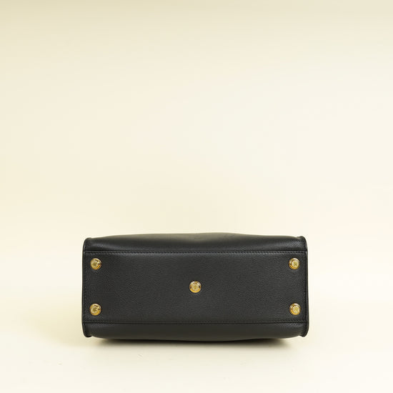 Louis Vuitton Black Monogram Tufting On My Side Bag