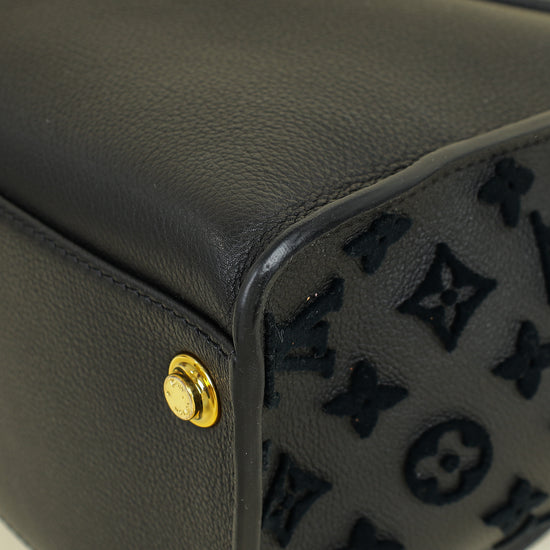 Louis Vuitton Black Monogram Tufting On My Side Bag