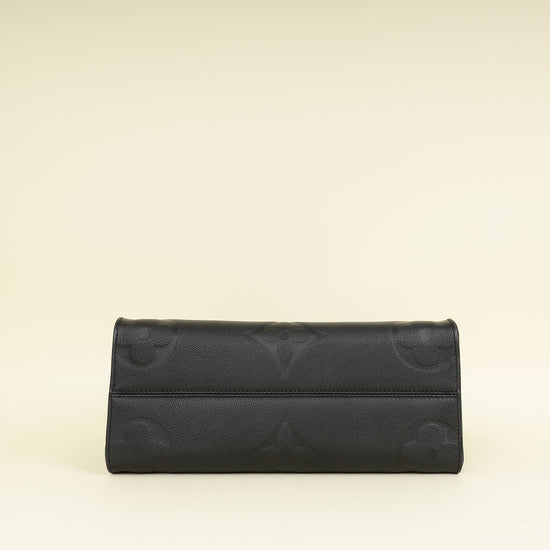 Louis Vuitton Black Monogram empreinte Onthego MM Bag
