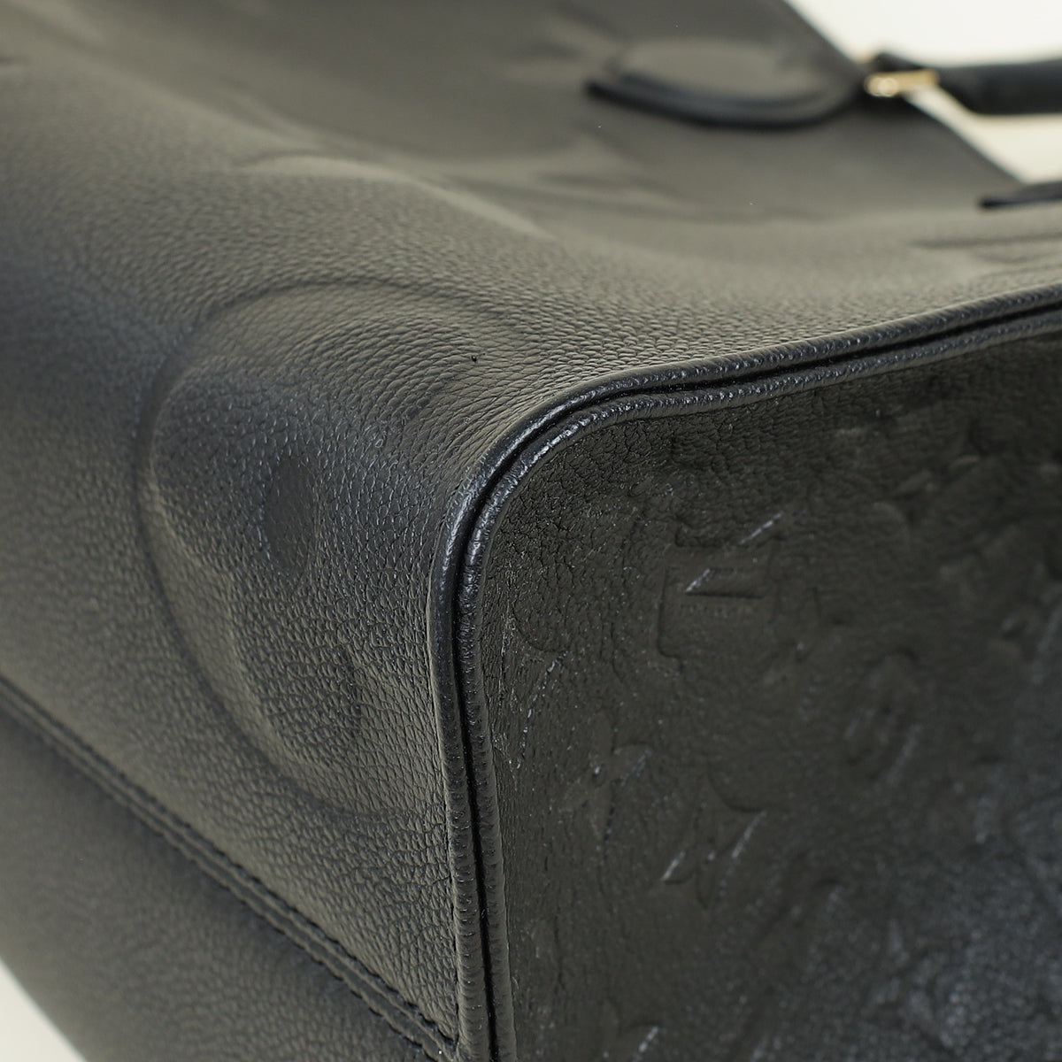 Louis Vuitton Black Monogram empreinte Onthego MM Bag