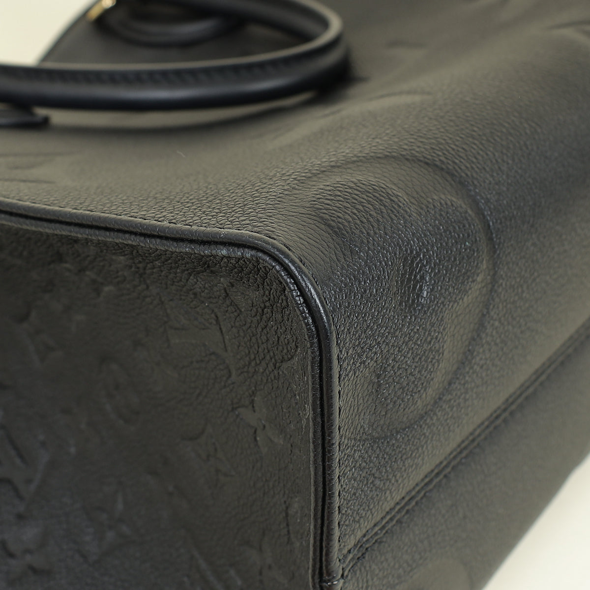 Louis Vuitton Black Monogram empreinte Onthego MM Bag