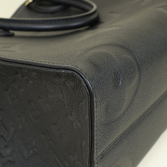 Louis Vuitton Black Monogram empreinte Onthego MM Bag