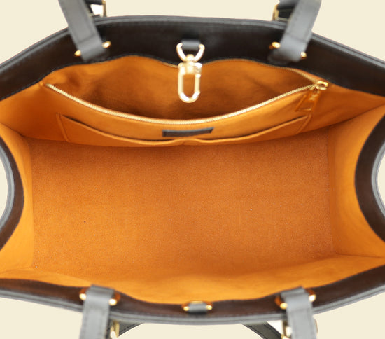 Louis Vuitton Black Monogram empreinte Onthego MM Bag