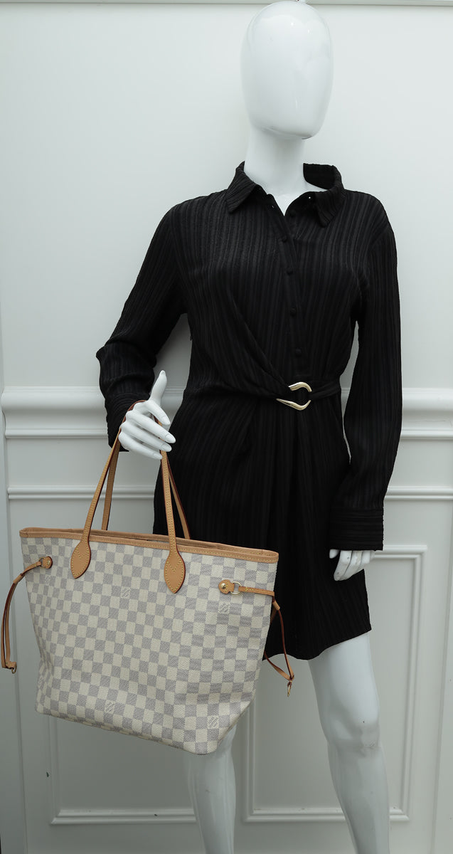 Louis Vuitton Azur Neverfull MM Bag