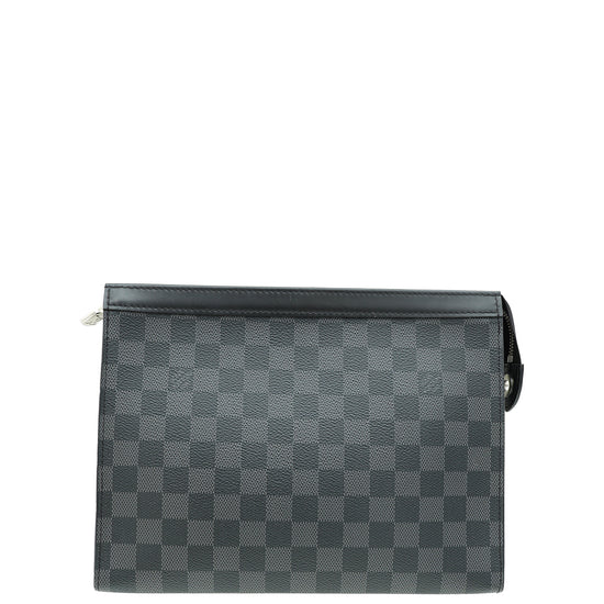 Louis Vuitton Damier Black Pochette Voyage MM Clutch