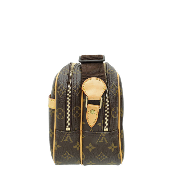 Louis Vuitton Brown Monogram Reporter PM Crossbody Bag