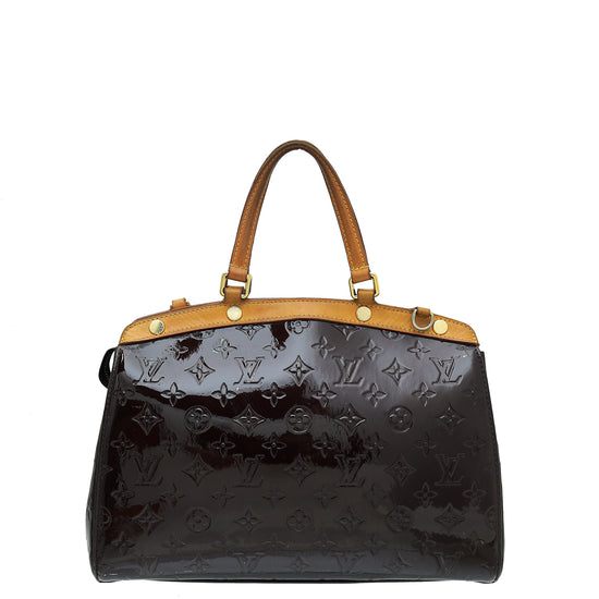 Louis Vuitton Amarante Monogram Vernis Brea MM Bag