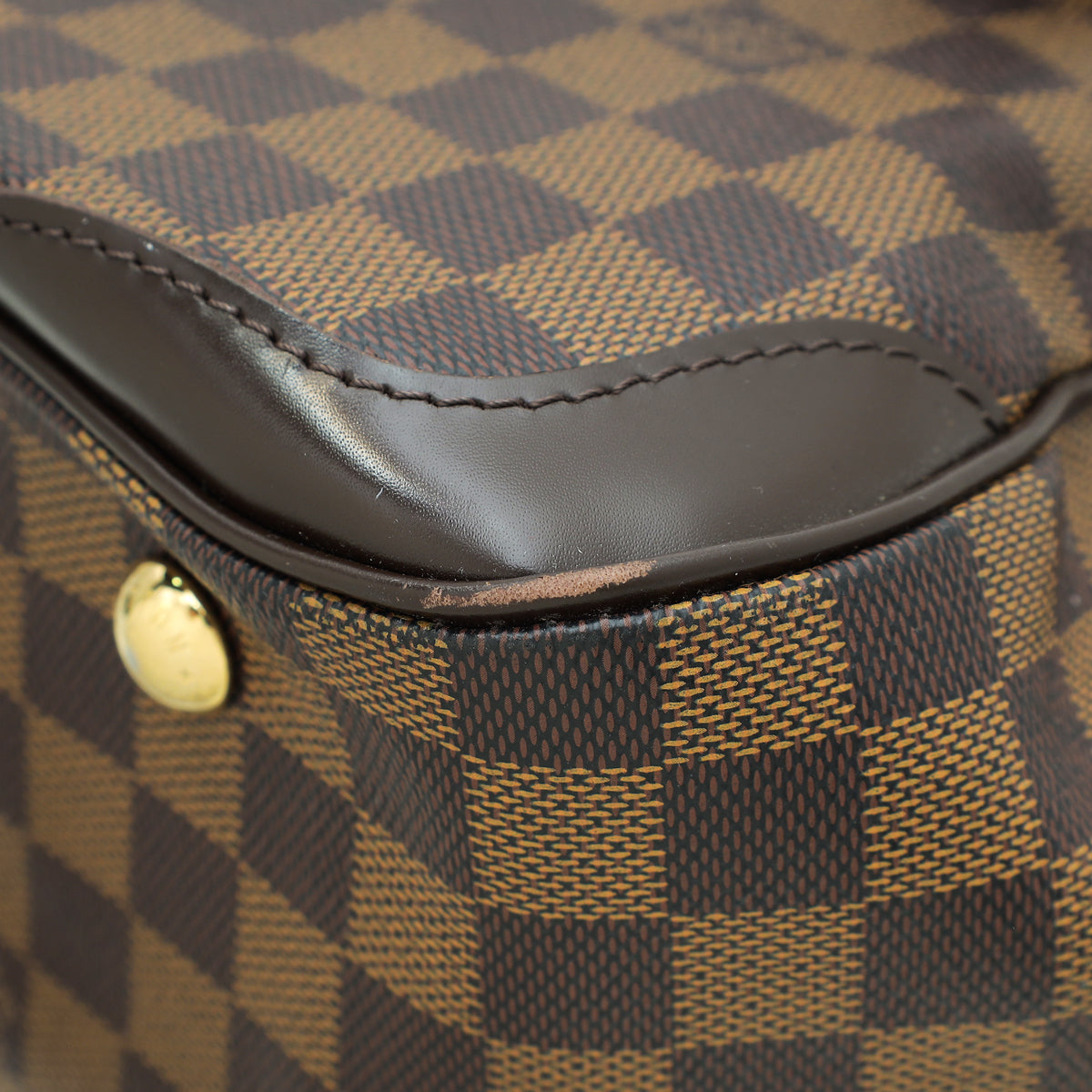 LOUIS VUITTON Damier Ebene Verona handbag authentic