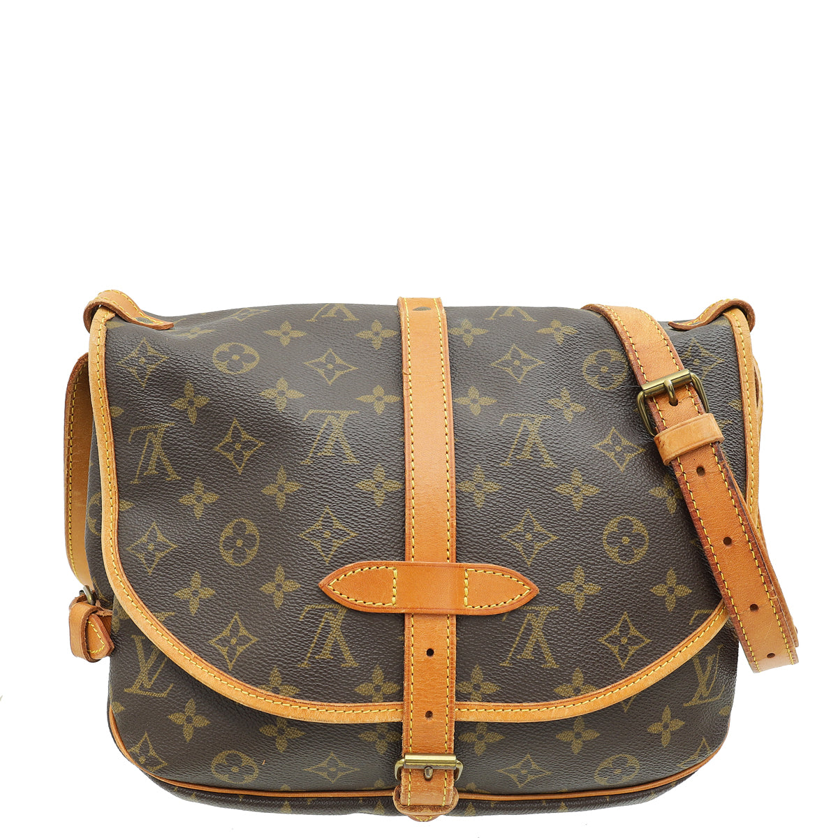 Louis Vuitton Ebene Monogram Saumur PM Bag-Louis Vuitton-THE CLOSET