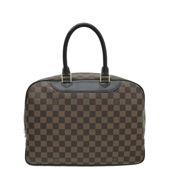 Louis Vuitton Damier Ebene Deauville Vanity Bag