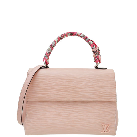 Louis Vuitton Rose Ballerine Cluny MM Bag w/Twilly