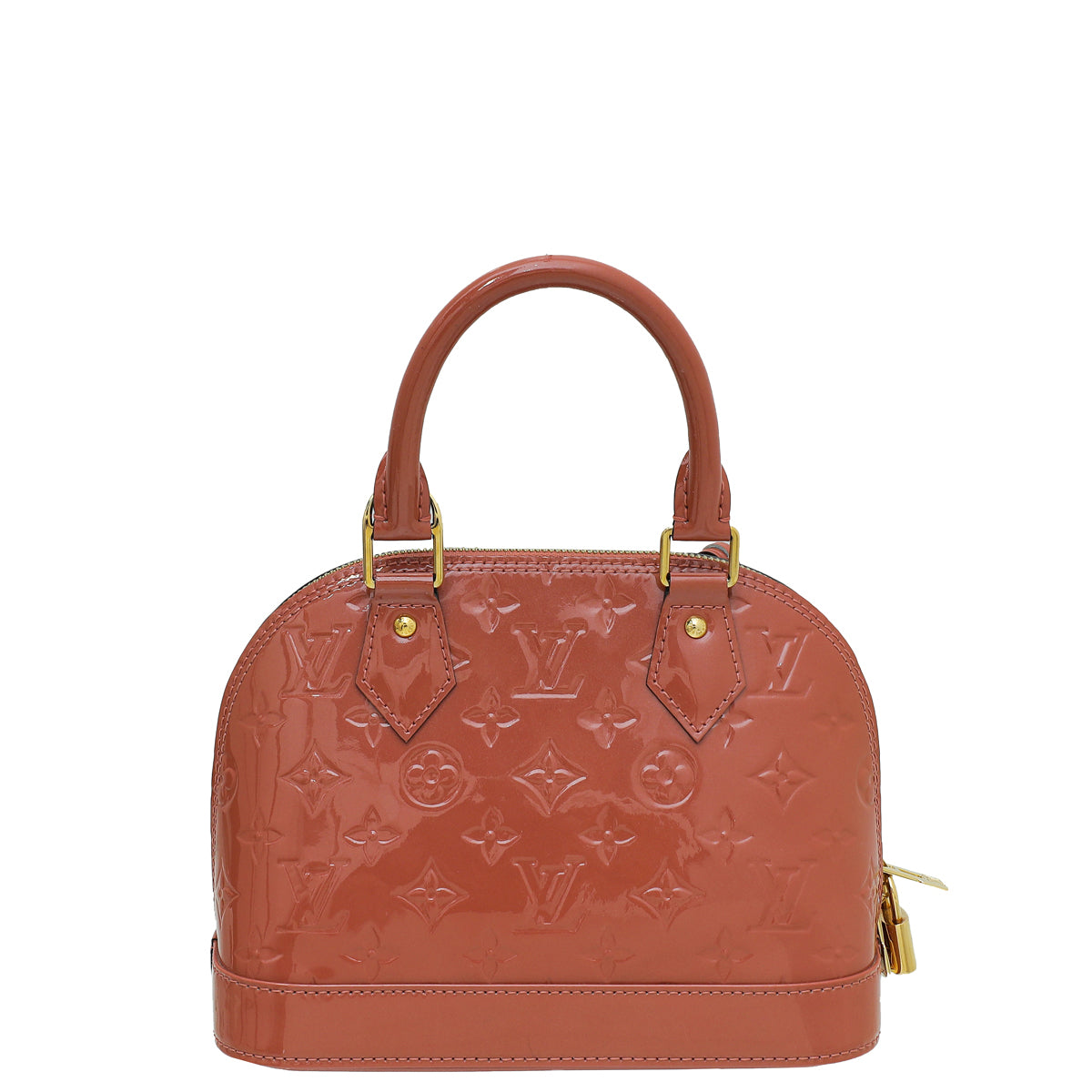 Louis Vuitton Rose Velours Monogram Vernis Alma BB Bag-Louis Vuitton-THE CLOSET