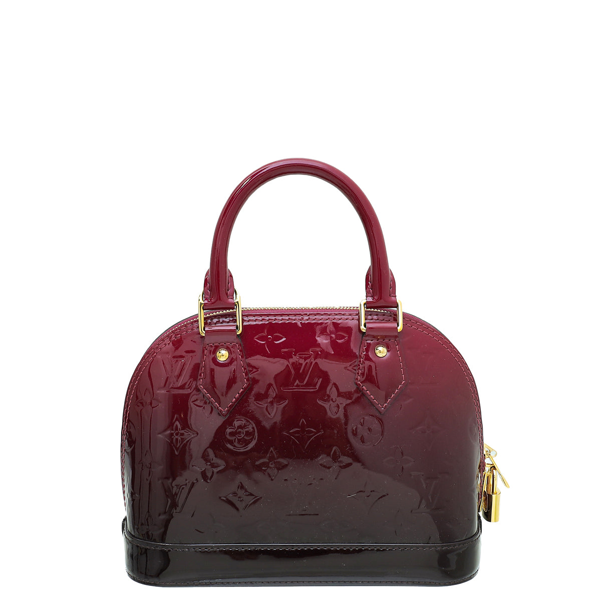 Louis Vuitton Magenta Monogram Vernis Degrade Alma BB Bag