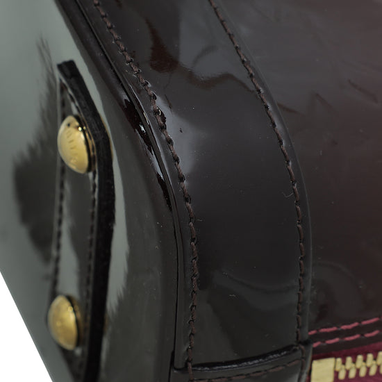 Louis Vuitton Magenta Monogram Vernis Degrade Alma BB Bag