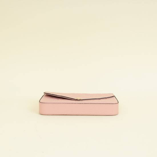 Louis Vuitton Rose Poudre Monogram Empreinte Pochette Felicie