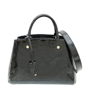 Louis Vuitton Black Monogram Vernis Montaigne BB Bag