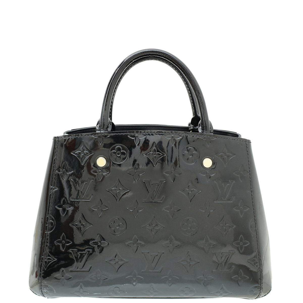 Louis Vuitton Black Monogram Vernis Montaigne BB Bag